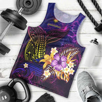 Marshall Islands Men Tank Top Whale Hibiscus Polynesian