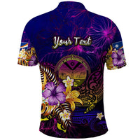 Marshall Islands Polo Shirt Whale Hibiscus Polynesian