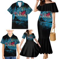 Fiji Rugby Family Matching Mermaid Dress and Hawaiian Shirt Bring The Heat DT02 - Polynesian Pride