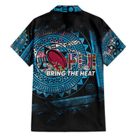 Fiji Rugby Family Matching Summer Maxi Dress and Hawaiian Shirt Bring The Heat DT02 - Polynesian Pride