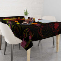 Wallis and Futuna Tablecloth Octopus Plumeria Polynesian Tattoo DT02 - Polynesian Pride