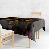 Wallis and Futuna Tablecloth Octopus Plumeria Polynesian Tattoo DT02 - Polynesian Pride