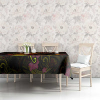 Wallis and Futuna Tablecloth Octopus Plumeria Polynesian Tattoo DT02 - Polynesian Pride
