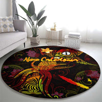 New Caledonia Round Carpet Octopus Plumeria Polynesian Tattoo DT02 - Polynesian Pride