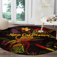 New Caledonia Round Carpet Octopus Plumeria Polynesian Tattoo DT02 - Polynesian Pride