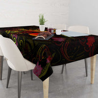 Tahiti French Polynesia Tablecloth Octopus Plumeria Polynesian Tattoo