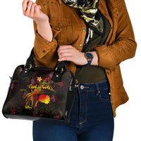 Cook Islands Shoulder Handbag Octopus Plumeria Polynesian Tattoo