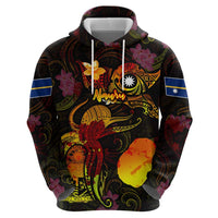 Nauru Hoodie Octopus Plumeria Polynesian Tattoo