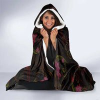 Marshall Islands Hooded Blanket Octopus Plumeria Polynesian Tattoo