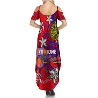 Personalized Philippines 12 June Independence Day Family Matching Summer Maxi Dress and Hawaiian Shirt Polynesian Turtle Plumeria DT02 - Polynesian Pride
