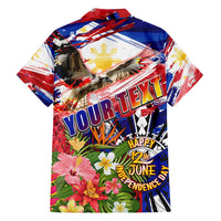 Personalized Philippines Independence Day Family Matching Long Sleeve Bodycon Dress and Hawaiian Shirt Polynesia Filipinas Eagle Hibiscus DT02 - Polynesian Pride