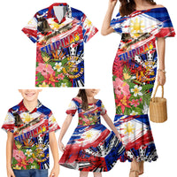Personalized Philippines Independence Day Family Matching Mermaid Dress and Hawaiian Shirt Polynesia Filipinas Eagle Hibiscus DT02 - Polynesian Pride