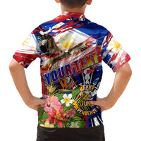 Personalized Philippines Independence Day Family Matching Short Sleeve Bodycon Dress and Hawaiian Shirt Polynesia Filipinas Eagle Hibiscus DT02 - Polynesian Pride