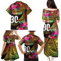 Personalised Vanuatu Independence Day 30 July Family Matching Puletasi and Hawaiian Shirt Hibiscus Polynesian Pattern DT02 - Polynesian Pride