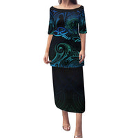 Sea Animal Polynesia Family Matching Puletasi and Hawaiian Shirt Polynesian Pattern