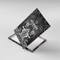 All Black Canvas Wall Art New Zealand Rugby Mascot Maori