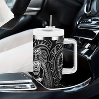 All Black Tumbler With Handle New Zealand Rugby Mascot Maori