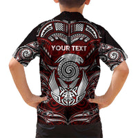 Personalized New Zealand Aotearoa Rugby Kid Hawaiian Shirt Maori Fern Tattoo Art DT02 - Polynesian Pride