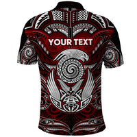 Personalized New Zealand Aotearoa Rugby Polo Shirt Maori Fern Tattoo Art DT02 - Polynesian Pride