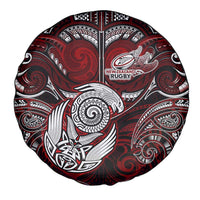 New Zealand Aotearoa Rugby Spare Tire Cover Maori Fern Tattoo Art DT02 - Polynesian Pride