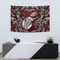 New Zealand Aotearoa Rugby Tapestry Maori Fern Tattoo Art DT02 - Polynesian Pride