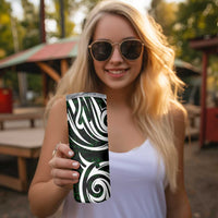 NZ Aotearoa Rugby Skinny Tumbler New Zealand Silver Fern DT02 - Polynesian Pride