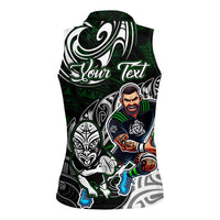 Personalized NZ Aotearoa Rugby Women Sleeveless Polo Shirt New Zealand Silver Fern DT02 - Polynesian Pride