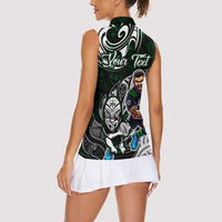 Personalized NZ Aotearoa Rugby Women Sleeveless Polo Shirt New Zealand Silver Fern DT02 - Polynesian Pride