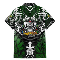 Personalised Warriors Maori Darts Family Matching Mermaid Dress and Hawaiian Shirt New Zealand Darts Silver Fern DT02 - Polynesian Pride