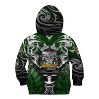 Personalised Warriors Maori Darts Kid Hoodie New Zealand Darts Silver Fern DT02 - Polynesian Pride