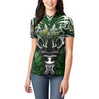 Personalised Warriors Maori Darts Women Polo Shirt New Zealand Darts Silver Fern DT02 - Polynesian Pride