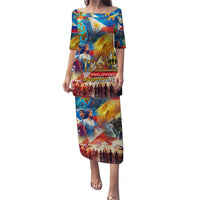 Custom The Philippines 126th Independence Anniversary Puletasi Art Style - Polynesian Pride