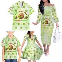 Kiwi Cannibalism Family Matching Off The Shoulder Long Sleeve Dress and Hawaiian Shirt New Zealand Kiwi Cute Bird Funny DT02 - Polynesian Pride