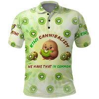 Kiwi Cannibalism Polo Shirt New Zealand Kiwi Cute Bird Funny DT02 Green - Polynesian Pride