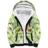 Kiwi Cannibalism Sherpa Hoodie New Zealand Kiwi Cute Bird Funny DT02 Unisex Green - Polynesian Pride
