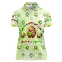 Kiwi Cannibalism Women Polo Shirt New Zealand Kiwi Cute Bird Funny DT02 Female Green - Polynesian Pride