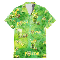 I Love Kiwi Family Matching Mermaid Dress and Hawaiian Shirt New Zealand Kiwi Fruit Summer Cocktail DT02 Dad's Shirt - Short Sleeve Green - Polynesian Pride