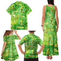 I Love Kiwi Family Matching Tank Maxi Dress and Hawaiian Shirt New Zealand Kiwi Fruit Summer Cocktail DT02 - Polynesian Pride