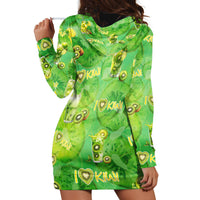 I Love Kiwi Hoodie Dress New Zealand Kiwi Fruit Summer Cocktail DT02 - Polynesian Pride
