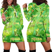 I Love Kiwi Hoodie Dress New Zealand Kiwi Fruit Summer Cocktail DT02 - Polynesian Pride