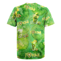I Love Kiwi Rugby Jersey New Zealand Kiwi Fruit Summer Cocktail