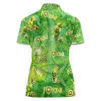 I Love Kiwi Women Polo Shirt New Zealand Kiwi Fruit Summer Cocktail DT02 - Polynesian Pride