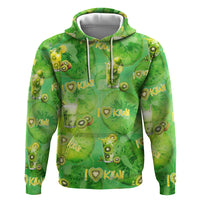 I Love Kiwi Zip Hoodie New Zealand Kiwi Fruit Summer Cocktail DT02 Pullover Hoodie Green - Polynesian Pride