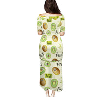 Kiwi Cute Humorous Family Matching Puletasi and Hawaiian Shirt New Zealand Fruit