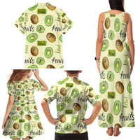 Kiwi Cute Humorous Family Matching Tank Maxi Dress and Hawaiian Shirt New Zealand Fruit DT02 - Polynesian Pride