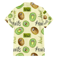 Kiwi Cute Humorous Family Matching Tank Maxi Dress and Hawaiian Shirt New Zealand Fruit DT02 - Polynesian Pride
