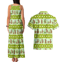 New Zealand Kiwi Fruit Witty Kiwi Bird Couples Matching Tank Maxi Dress and Hawaiian Shirt DT02 - Polynesian Pride