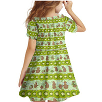 New Zealand Kiwi Fruit Witty Kiwi Bird Family Matching Mermaid Dress and Hawaiian Shirt DT02 - Polynesian Pride