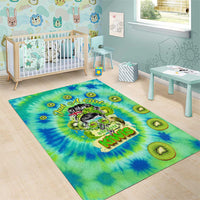 Just a Girl Who Loves Kiwis Area Rug New Zealand Tie Dye DT02 - Polynesian Pride