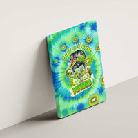 Just a Girl Who Loves Kiwis Canvas Wall Art New Zealand Tie Dye DT02 - Polynesian Pride